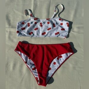 SHEIN kids size 12 reversible bikini